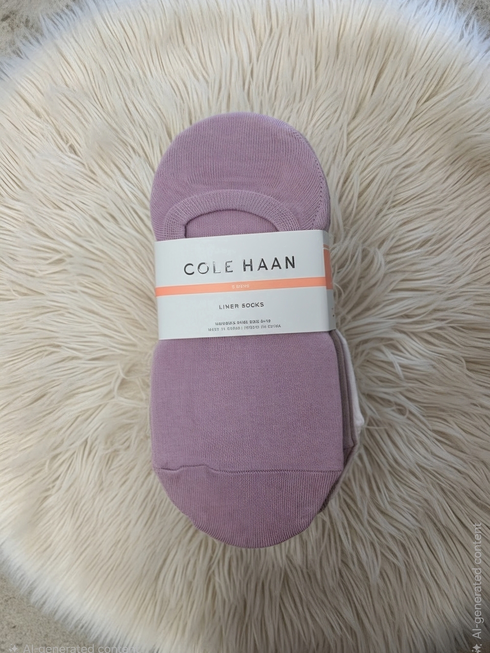 Cole Haan Mauve No-Show Liner Socks